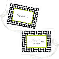 Houndstooth Luggage Tags